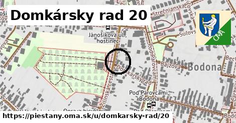 Domkársky rad 20, Piešťany