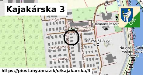 Kajakárska 3, Piešťany