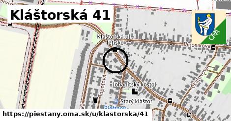 Kláštorská 41, Piešťany