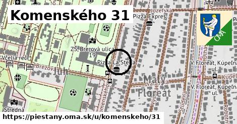 Komenského 31, Piešťany