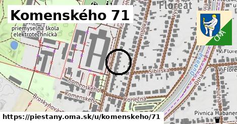 Komenského 71, Piešťany