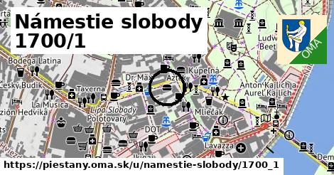 Námestie slobody 1700/1, Piešťany