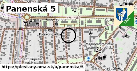 Panenská 5, Piešťany