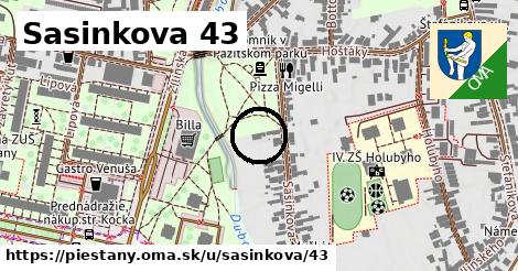 Sasinkova 43, Piešťany