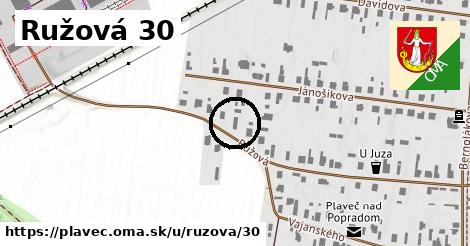 Ružová 30, Plaveč