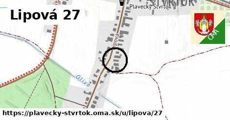 Lipová 27, Plavecký Štvrtok