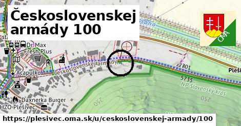 Československej armády 100, Plešivec