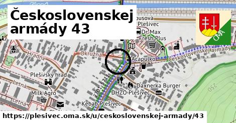 Československej armády 43, Plešivec