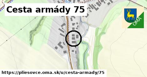 Cesta armády 75, Pliešovce