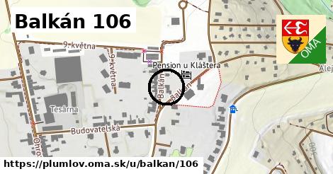 Balkán 106, Plumlov