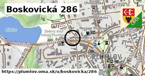 Boskovická 286, Plumlov