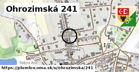 Ohrozimská 241, Plumlov