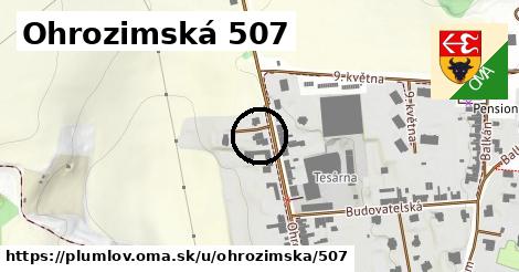 Ohrozimská 507, Plumlov