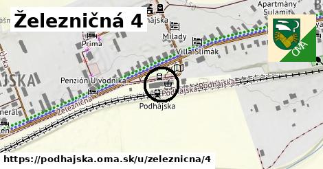 Železničná 4, Podhájska