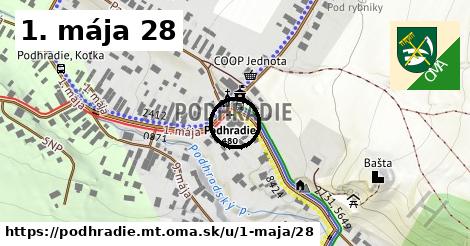 1. mája 28, Podhradie, okres MT