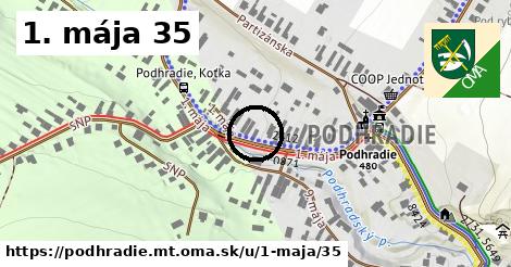 1. mája 35, Podhradie, okres MT