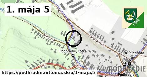 1. mája 5, Podhradie, okres MT