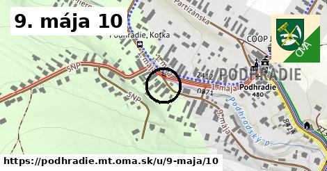 9. mája 10, Podhradie, okres MT