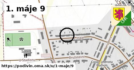 1. máje 9, Podivín