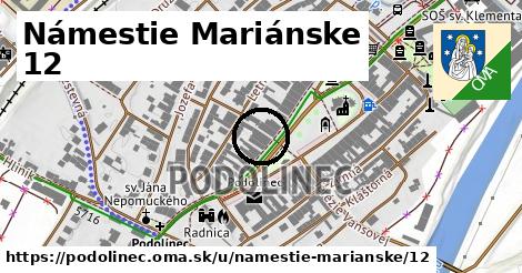 Námestie Mariánske 12, Podolínec