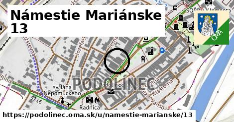 Námestie Mariánske 13, Podolínec