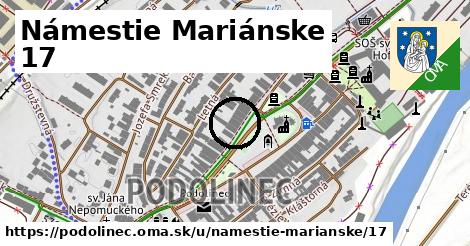 Námestie Mariánske 17, Podolínec