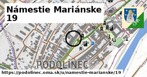 Námestie Mariánske 19, Podolínec