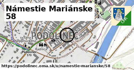 Námestie Mariánske 58, Podolínec