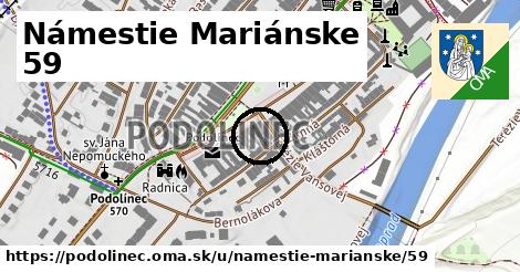 Námestie Mariánske 59, Podolínec