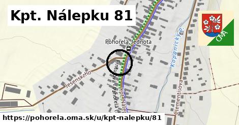 Kpt. Nálepku 81, Pohorelá