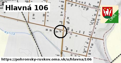 Hlavná 106, Pohronský Ruskov