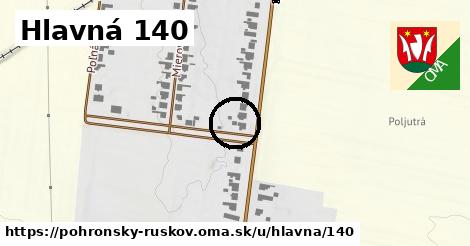 Hlavná 140, Pohronský Ruskov