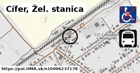 Cífer, Žel. stanica