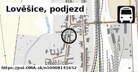 Lověšice, podjezd