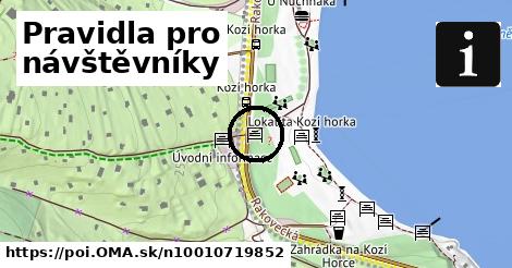 Pravidla pro návštěvníky