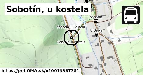 Sobotín, u kostela