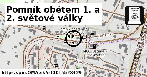 Pomník obětem 1. a 2. světové války