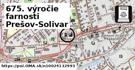 675. výročie farnosti Prešov-Solivar