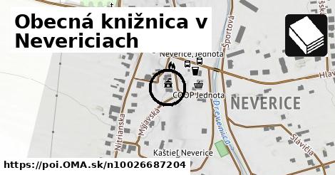 Obecná knižnica v Nevericiach