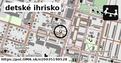 detské ihrisko