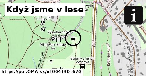 Když jsme v lese