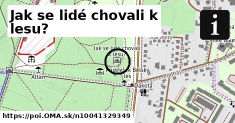 Jak se lidé chovali k lesu?