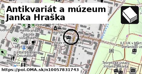 Antikvariát a múzeum Janka Hraška
