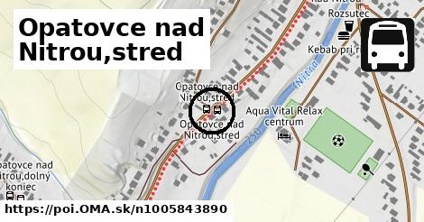 Opatovce nad Nitrou,stred