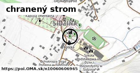 chranený strom