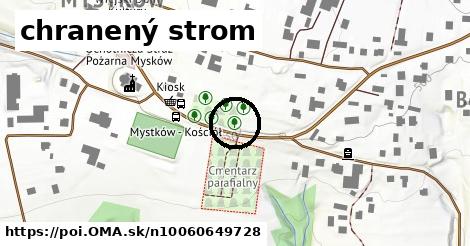 chranený strom