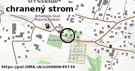 chranený strom