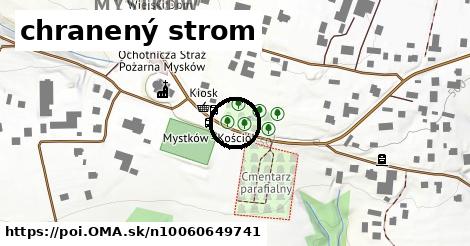 chranený strom