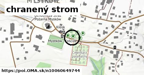 chranený strom