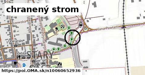 chranený strom